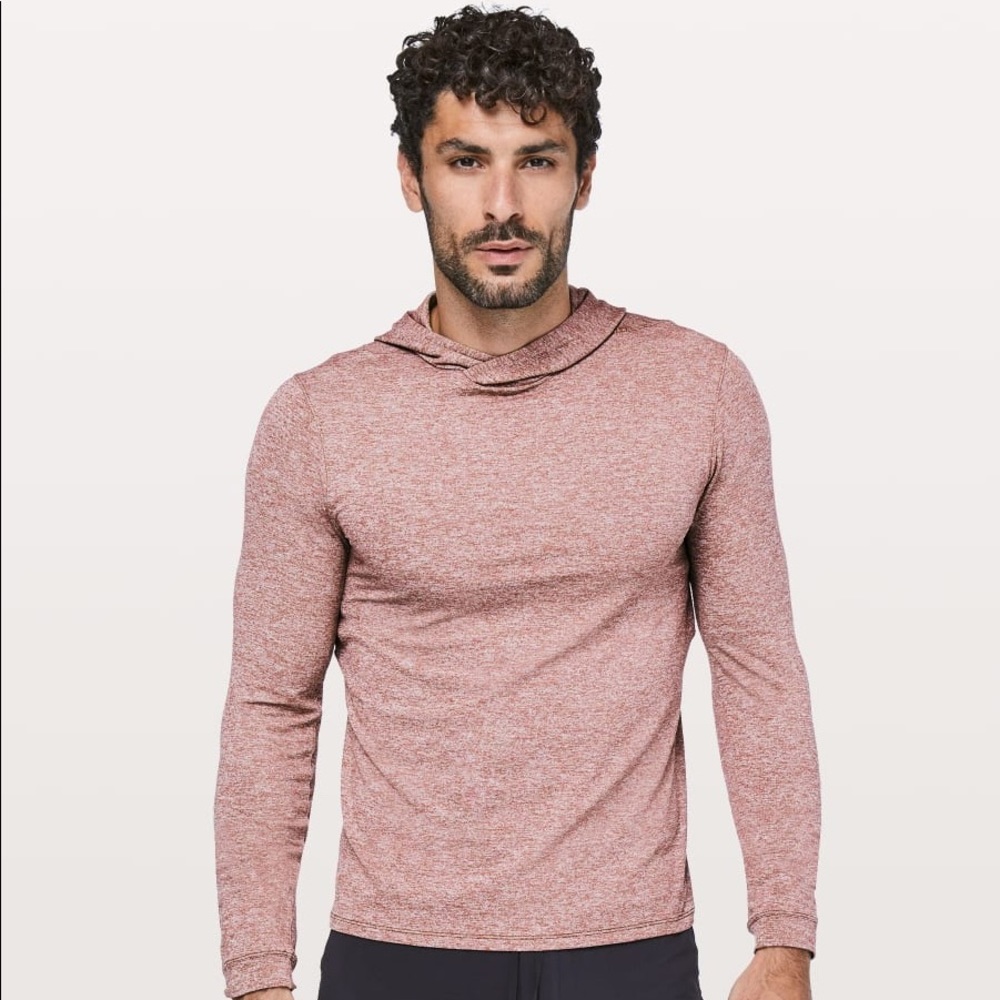 Lululemon Men’s Drysense Hoodie Heathered Red XS